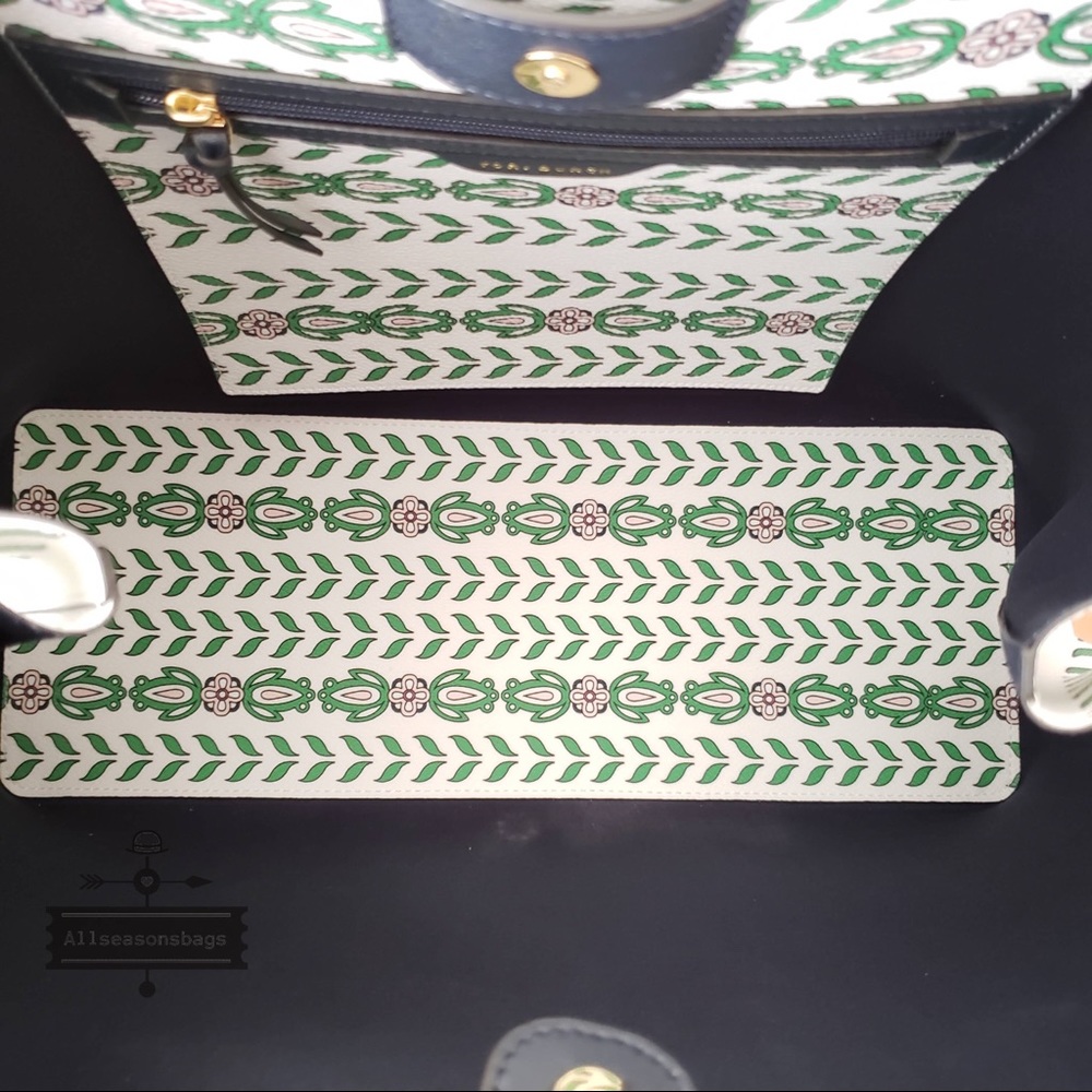 NWT Tory Burch Kerrington Square Large Tote Bag - Picture 4 of 5